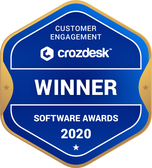 Crozdesk-winner-2020 Involve strumento di marketing best customer engagement