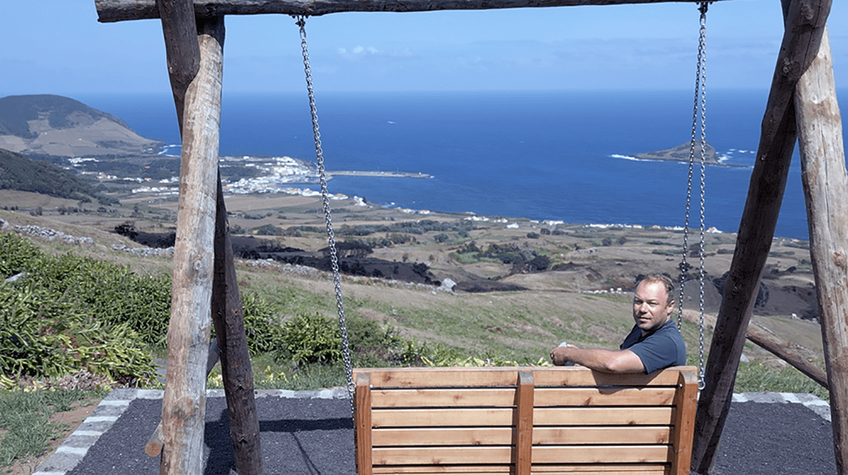 Viaggio a Graciosa, Azzorre, Portogallo, altalena Stefano Caron, viaggio a Graciosa, isola delle Azzorre, in Portogallo