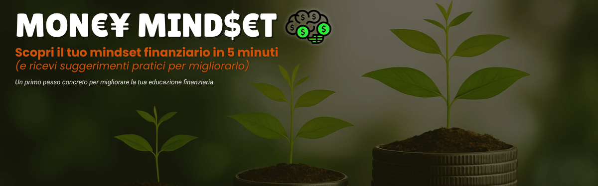 Banner money Mindset per scoprire gratis il livello di mentalità finanziaria
