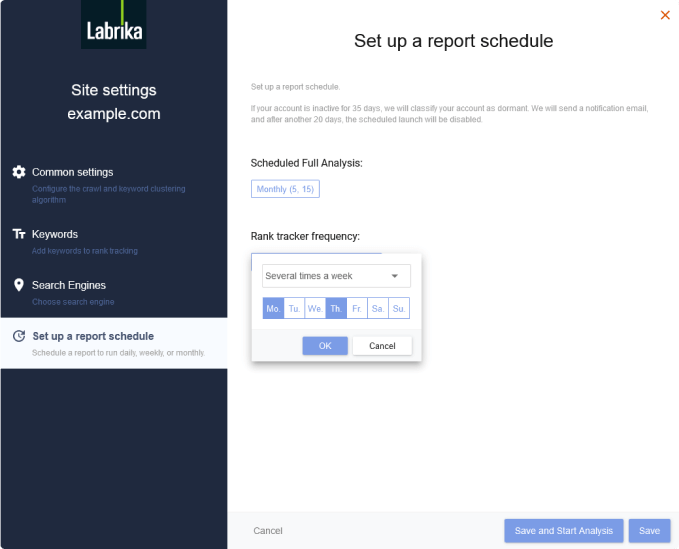 pianificazione auditor Labrika