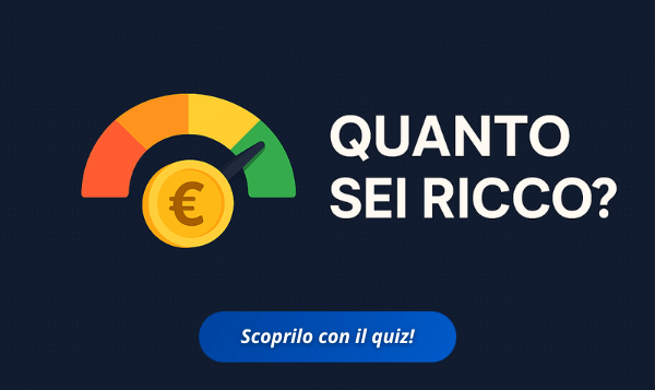 banner del quiz quanto sei ricco